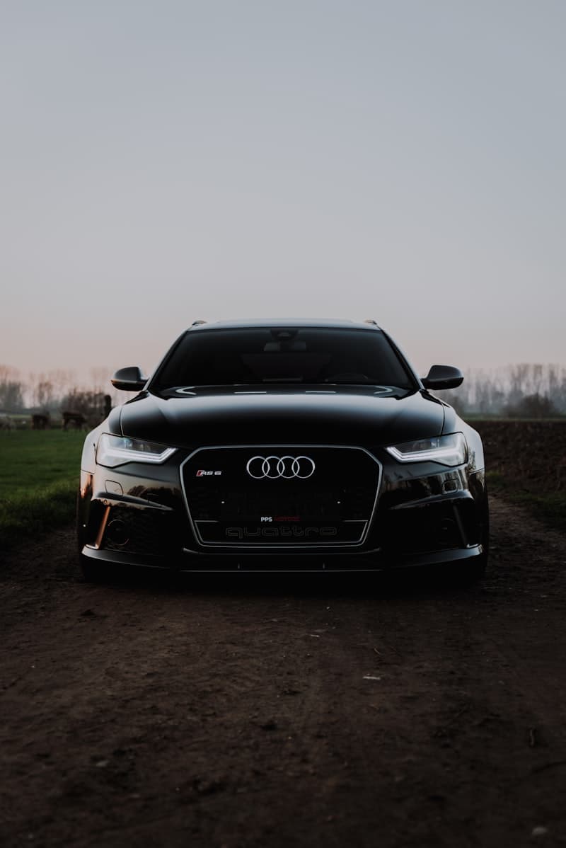 2022 Audi A4 35 TFSI S Line in silver, parked on forecourt