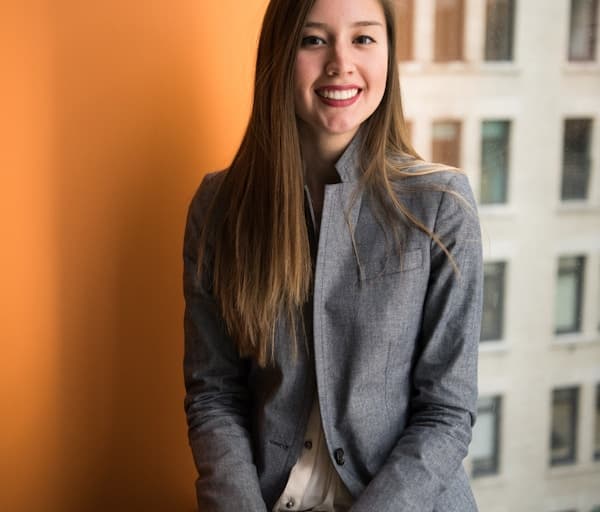 Elizabeth Graystone, Managing Partner at Graystone Law, in professional attire at her Lincoln’s Inn Fields office
