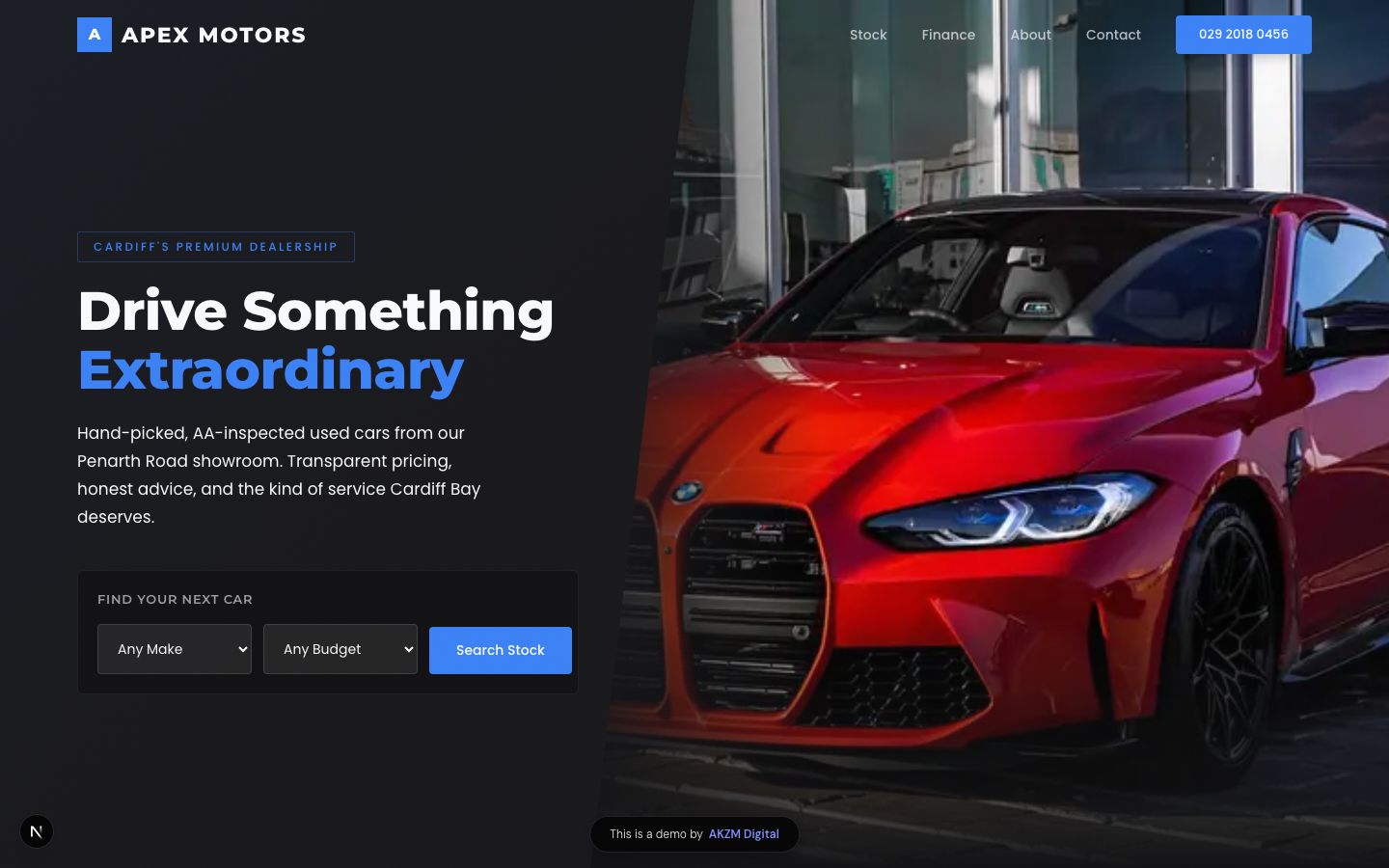Car Dealership Website Concept - Car Dealership website concept