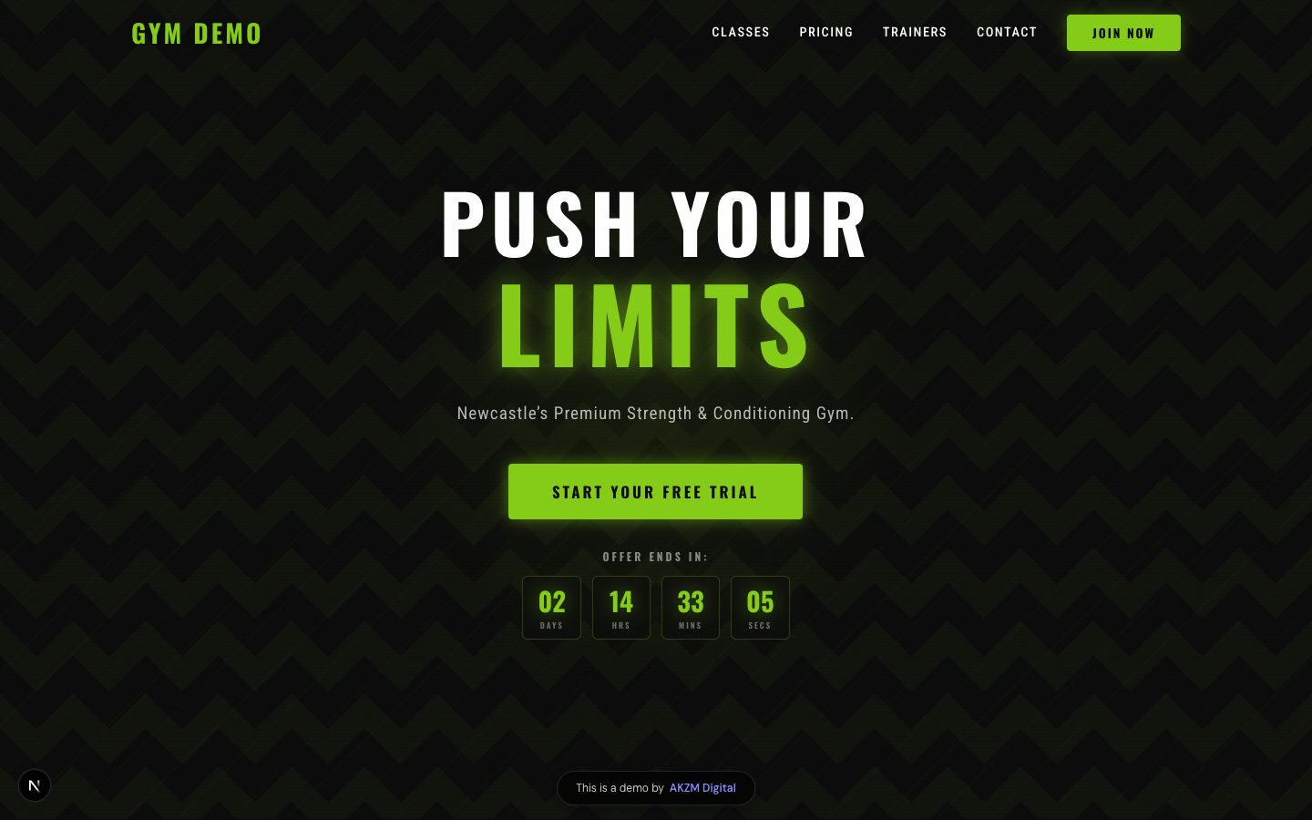 Gym Website Concept - Fitness website concept