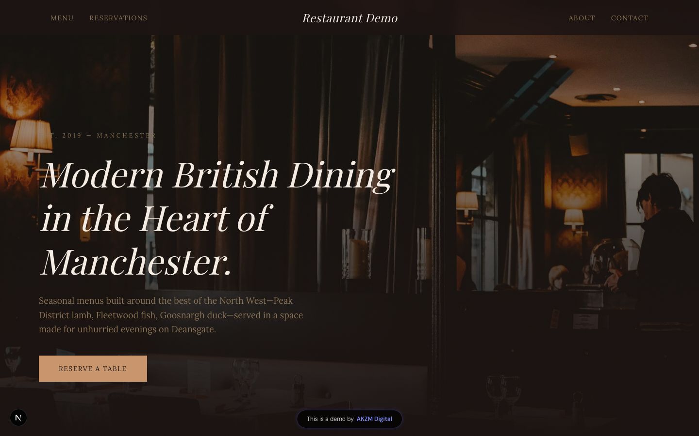 Restaurant Website Concept - Restaurant website concept
