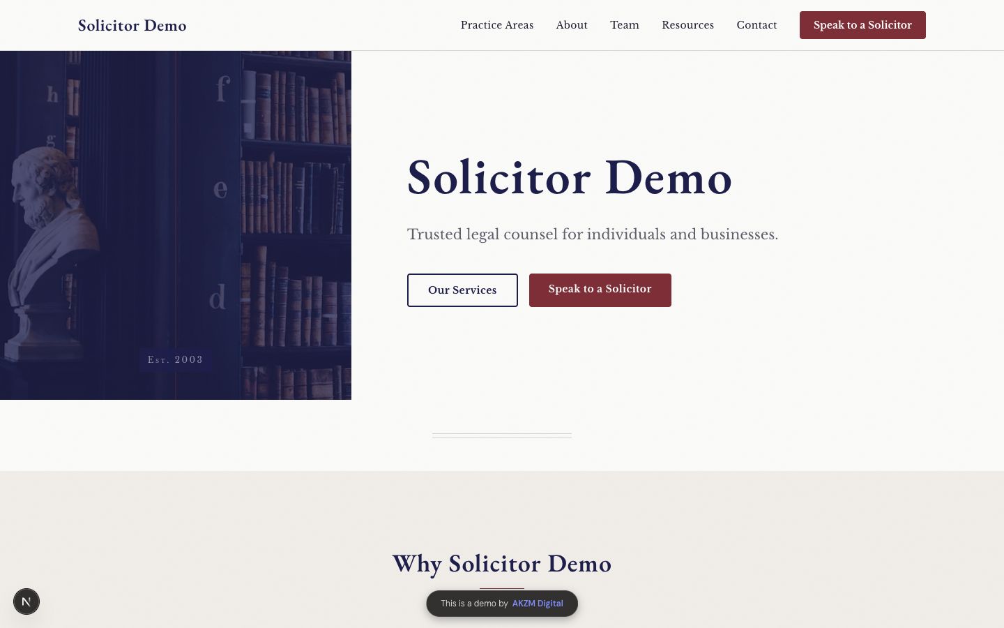 Solicitor Website Concept - Legal website concept