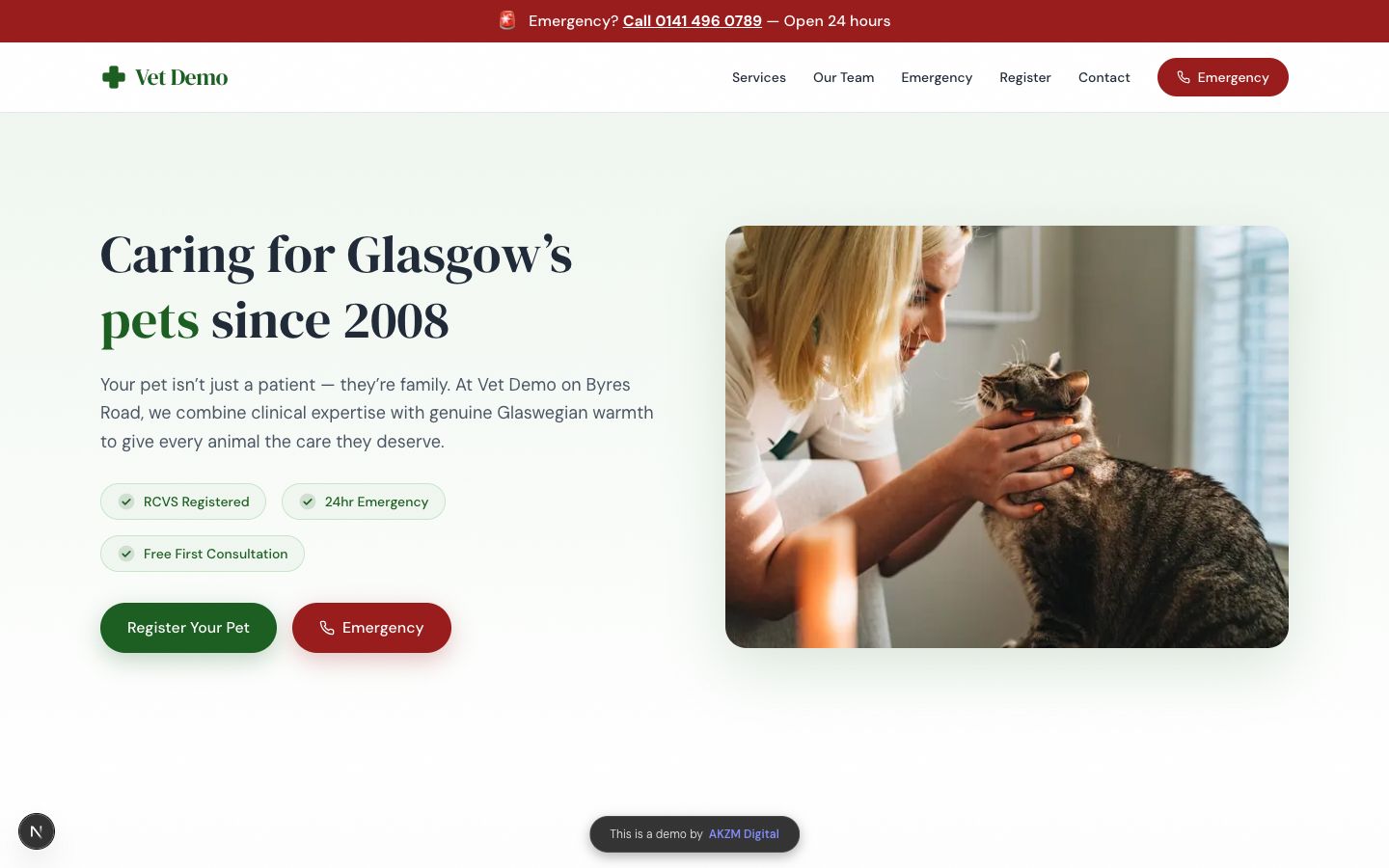 Veterinary Website Concept - Veterinary website concept